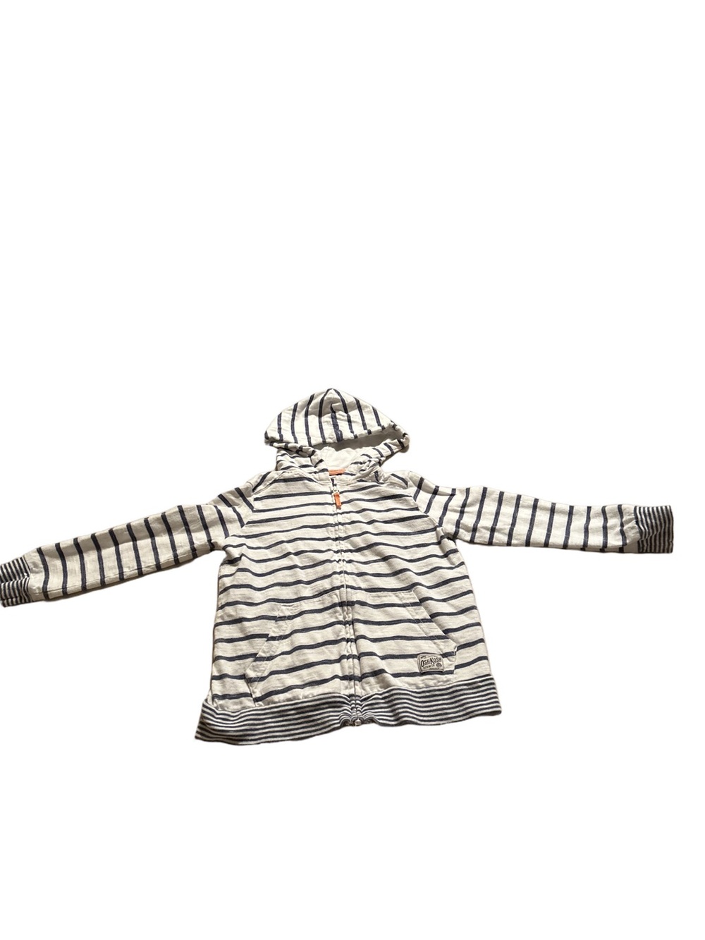 Oshkosh Bgosh Striped Zip Up Hoodie Size 4T